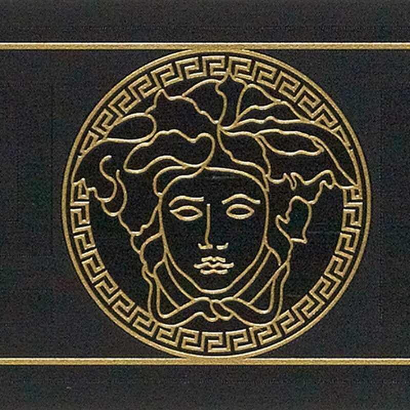 Frise vinyle VERSACE GRECO coloris noir