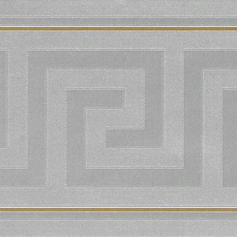 Frise vinyle VERSACE GRECO coloris gris manet