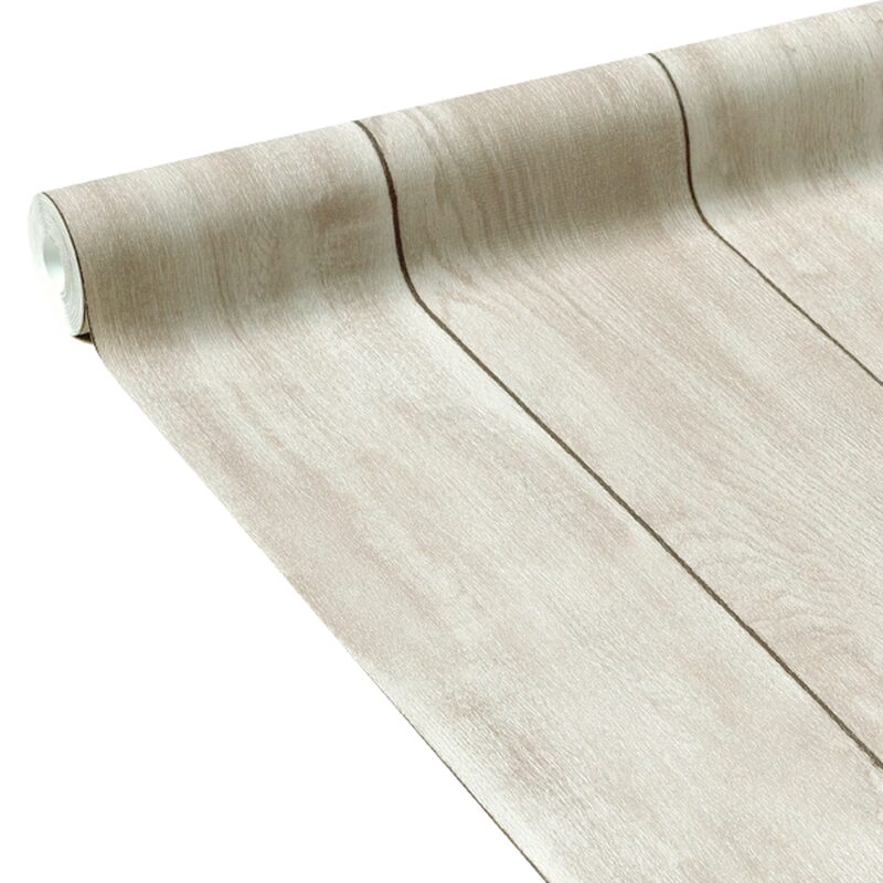 Papier peint intissé PAINTED WOOD coloris lin