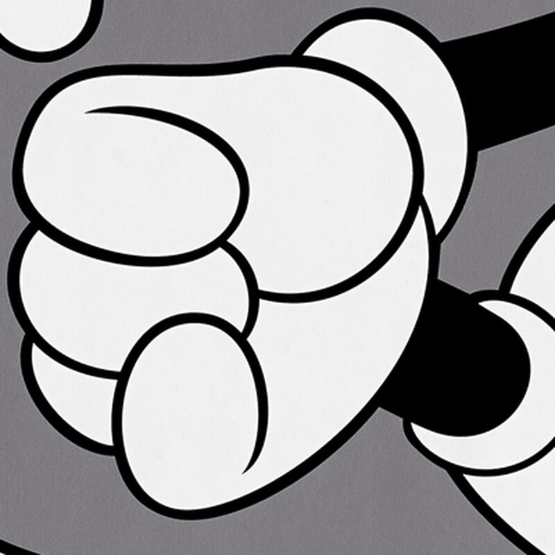 Papier peint MICKEY'S HAND coloris gris béton