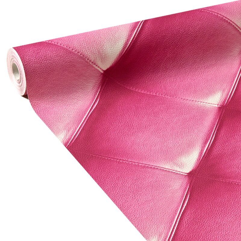Papier peint intissé CAPITONNE DESIGN coloris fuchsia