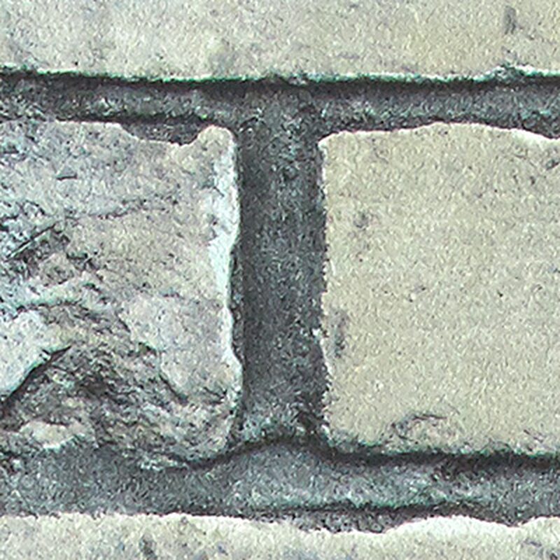 Papier peint intissé STONE BRICK coloris gris béton