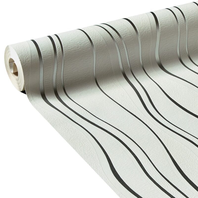 Papier peint vinyle ROADY coloris blanc