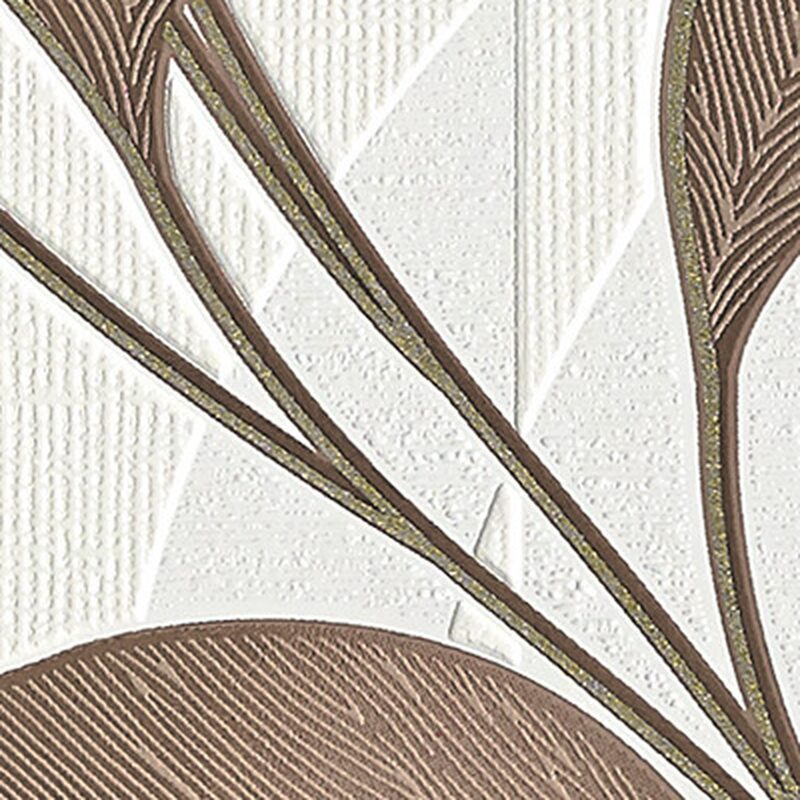 Papier peint intissé FLORIANE coloris blanc