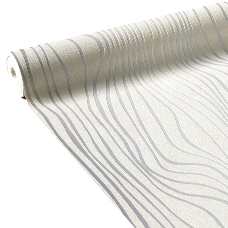 Papier peint intissé VIBRATION coloris blanc