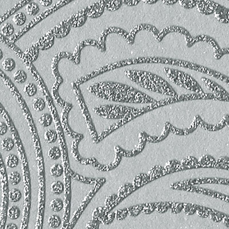 Papier peint intissé SCHEHERAZADE coloris gris perle