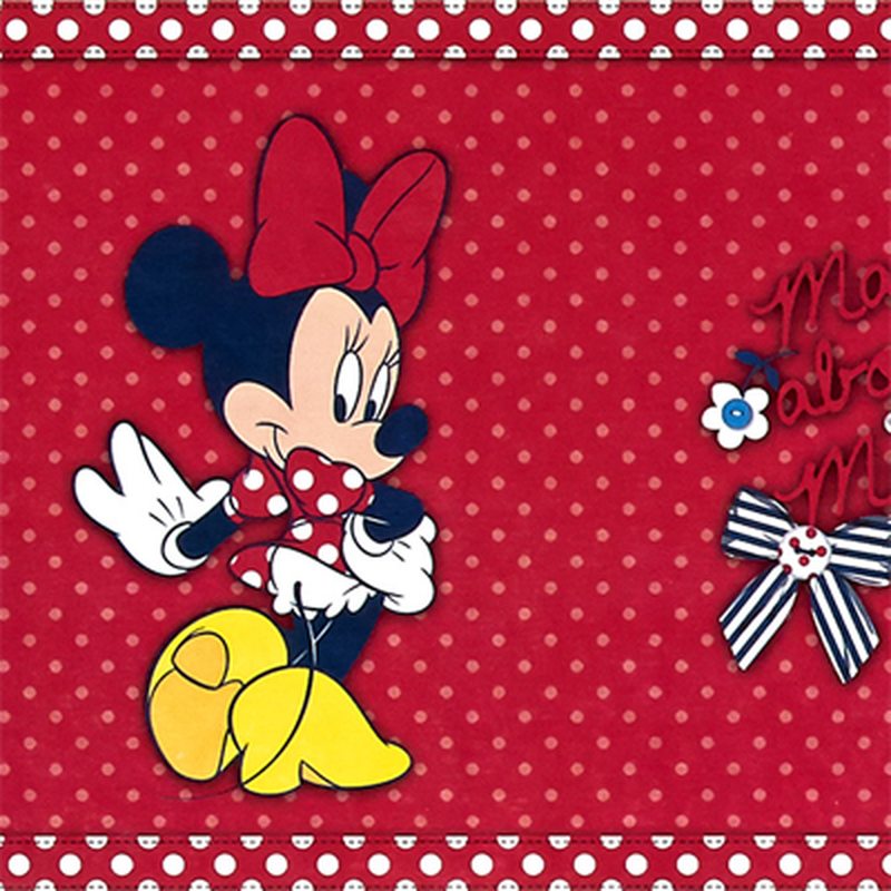 Frise vinyle MINNIE coloris rouge minnie