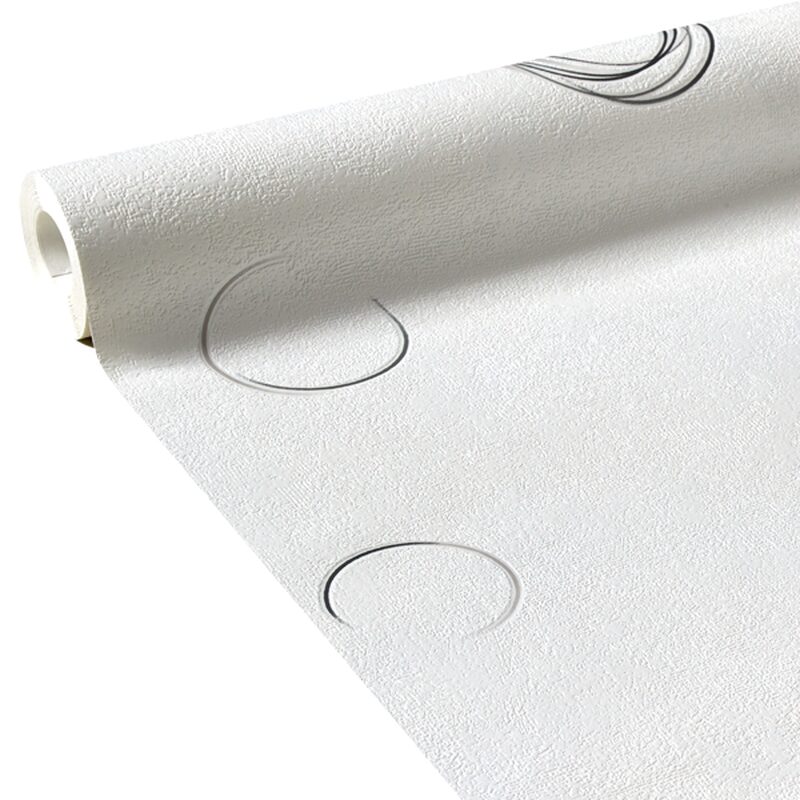 Papier peint intissé ELLIPSE coloris blanc