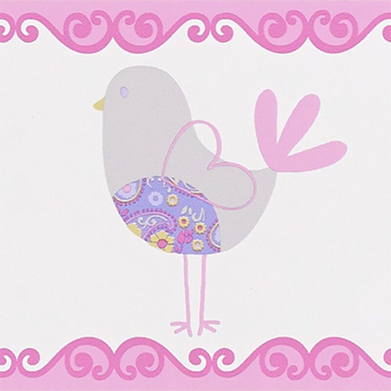 Frise vinyle HAPPY BIRDY coloris barbapapa