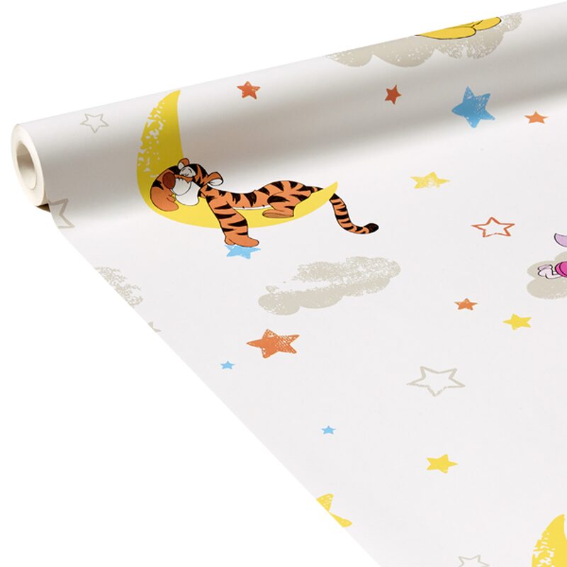 Papier peint WINNIE ET SES AMIS coloris blanc