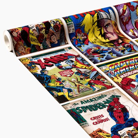 Papier peint HEROS MARVEL coloris multicolore