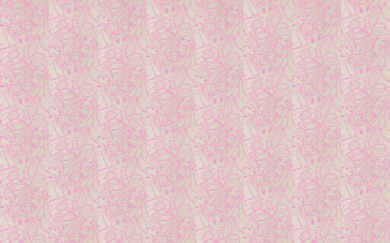 Papier peint intissé floqué PRINCESS VELVET coloris crème nacré