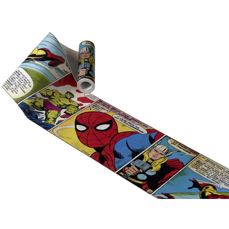 Frise vinyle HEROS MARVEL coloris multicolore