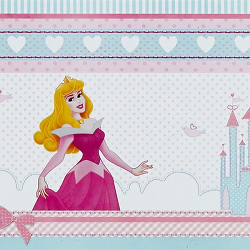 Frise vinyle PRINCESS coloris bleu pastel