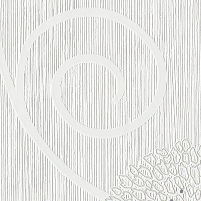 Papier peint intissé CAMELIA coloris blanc