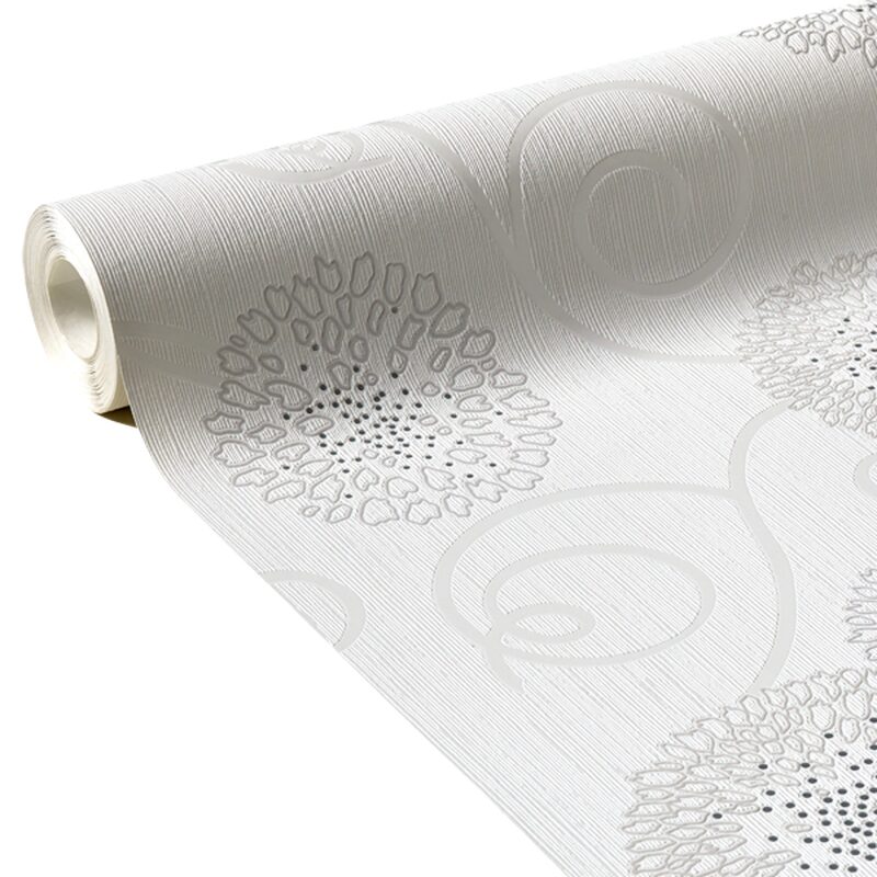 Papier peint intissé CAMELIA coloris blanc