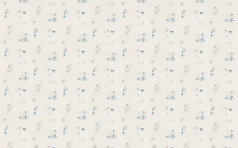 Papier peint vinyle PHARE DU CAP coloris blanc