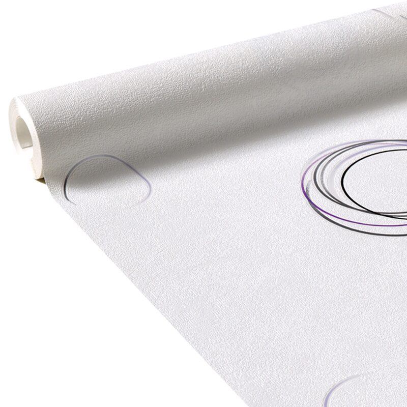 Papier peint intissé ELLIPSE coloris blanc