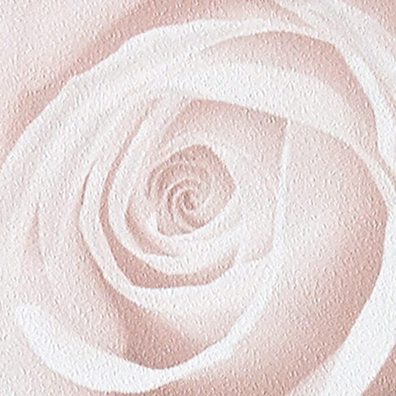 Papier peint LIT DE ROSES coloris rose tendre