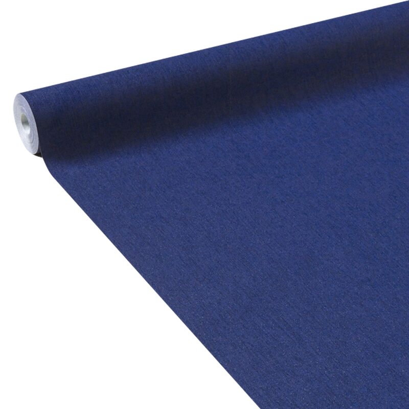 Papier peint intissé CALICO coloris bleu indigo