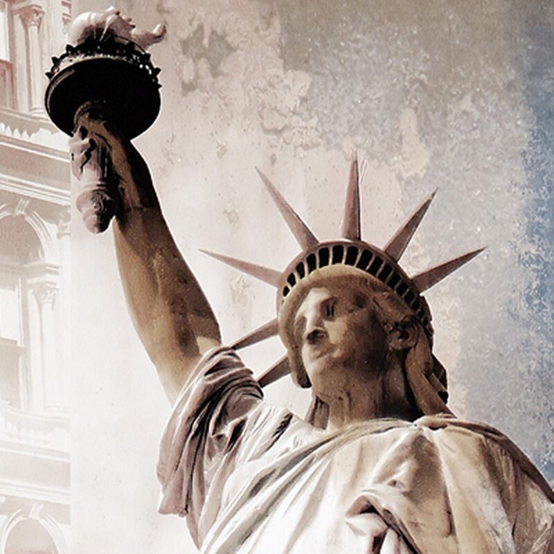 Papier peint NEW YORK LIBERTY coloris taupe