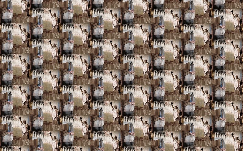 Papier peint NEW YORK LIBERTY coloris taupe