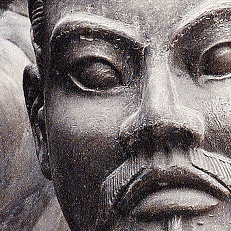 Papier peint intissé SOLDATS DE QIN coloris taupe