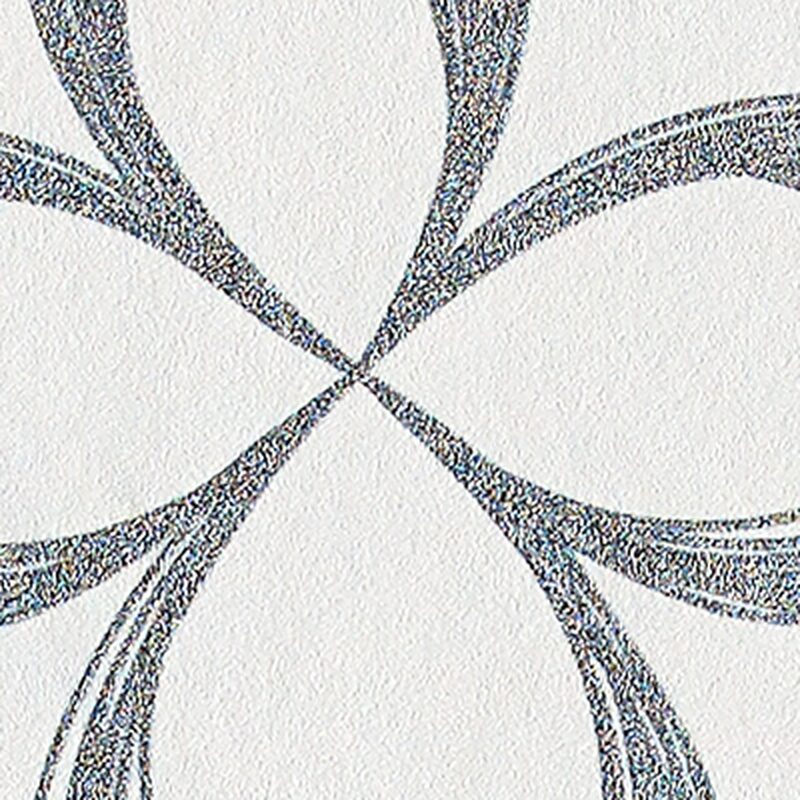 Papier peint vinyle FLEURIA coloris blanc