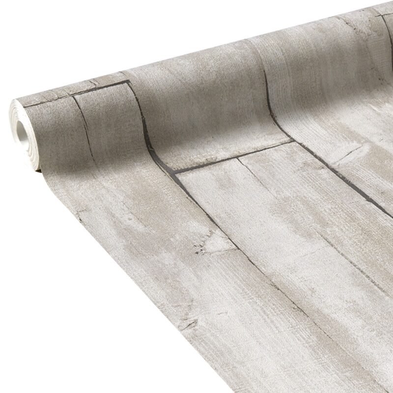 Papier peint intissé OLD WOOD coloris sable beige