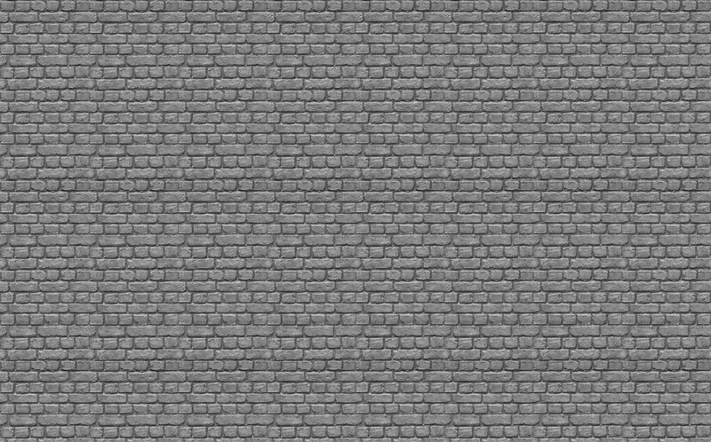 Papier peint intissé BRIQUES METAL coloris gris ardoise