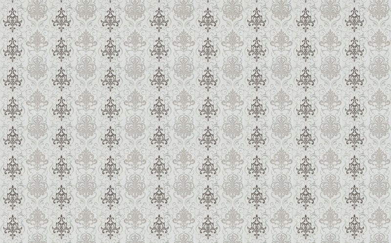 Papier peint intissé DAMASSE coloris blanc