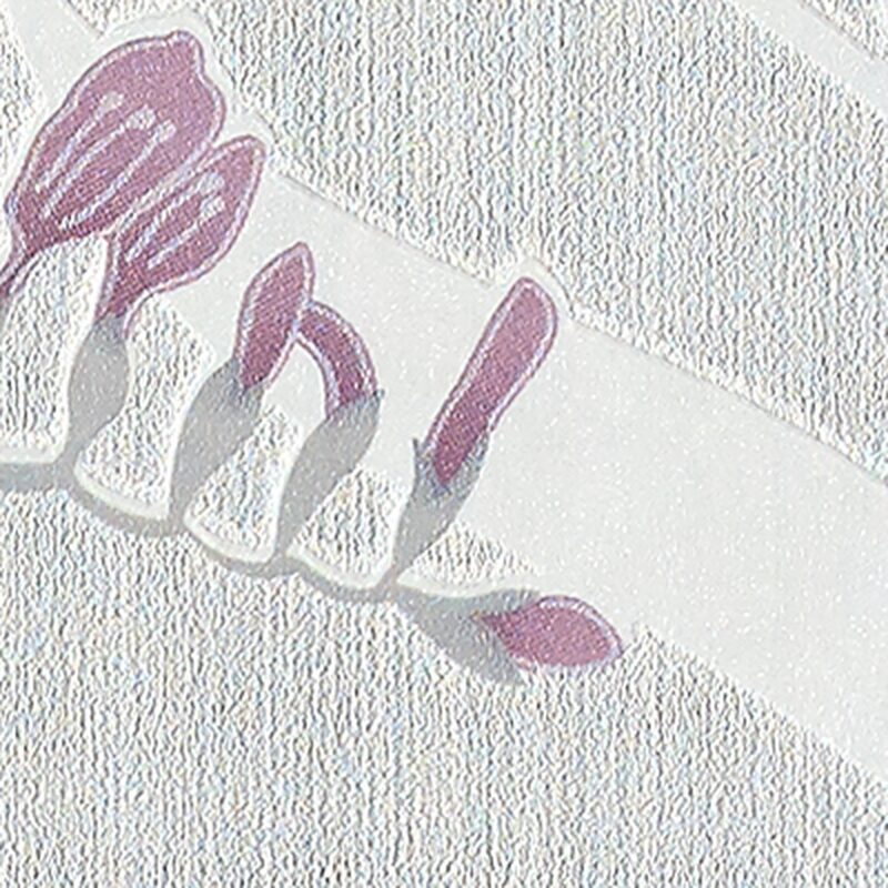 Papier peint intissé BLOOM coloris gris perle