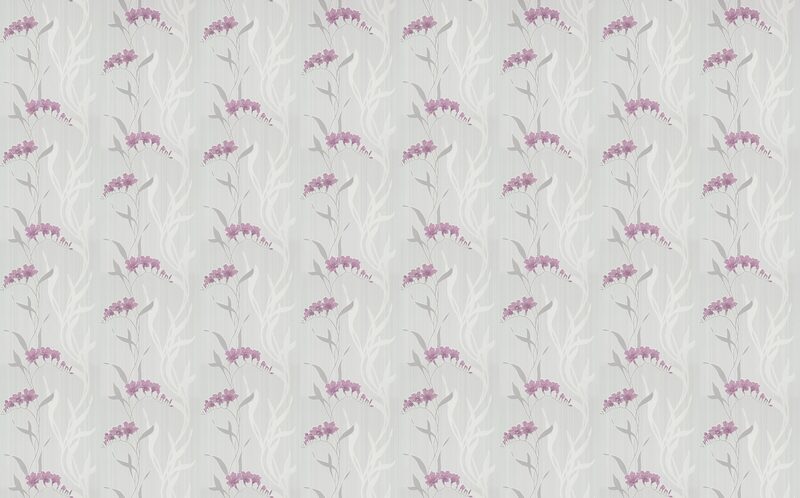 Papier peint intissé BLOOM coloris gris perle