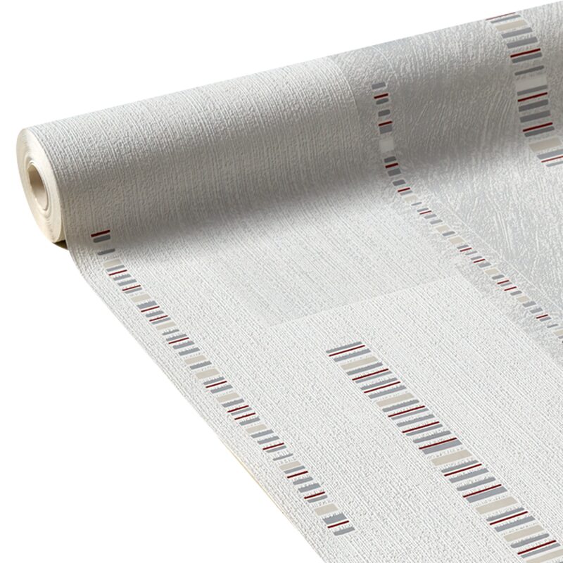 Papier peint vinyle ARANIS coloris gris perle