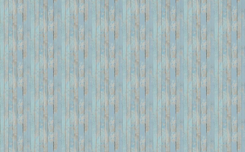 Papier peint intissé BELLE-ILE coloris bleu aqua