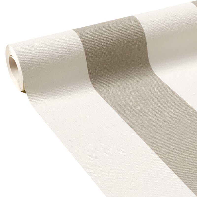 Papier peint vinyle PODIUM STRIPE coloris praline