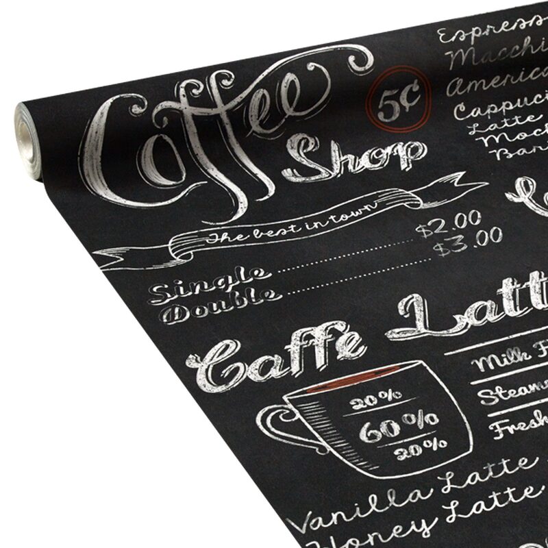 Papier peint COFFEE ARDOISE coloris noir