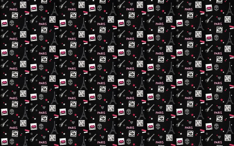 Papier peint PARIS BY NIGHT coloris noir
