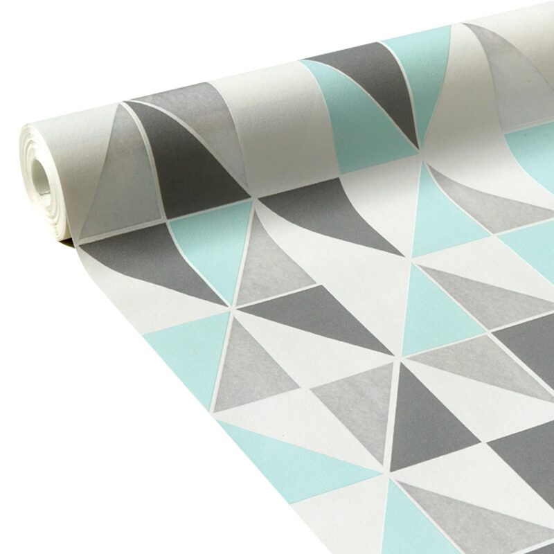 Papier peint intissé ICEBERG coloris vert menthe