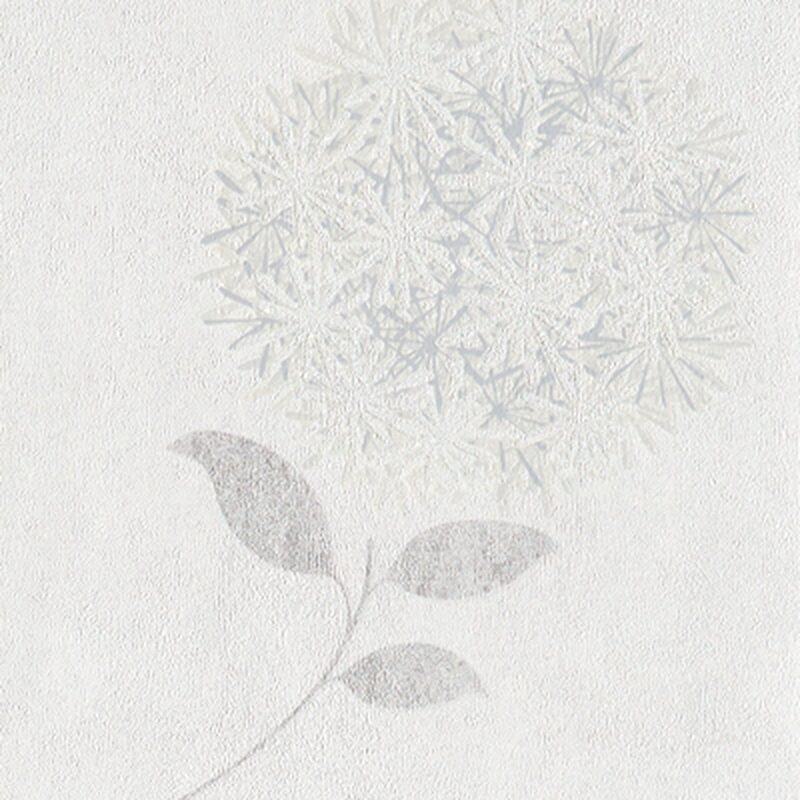 Papier peint intissé BOUQUETS SCINTILLANTS coloris blanc
