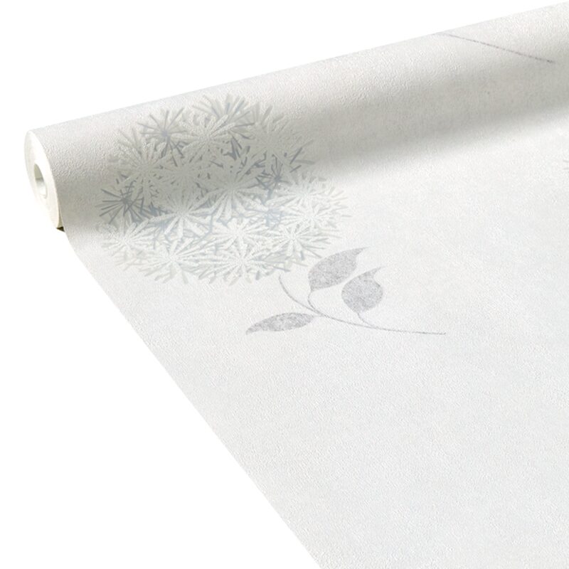 Papier peint intissé BOUQUETS SCINTILLANTS coloris blanc