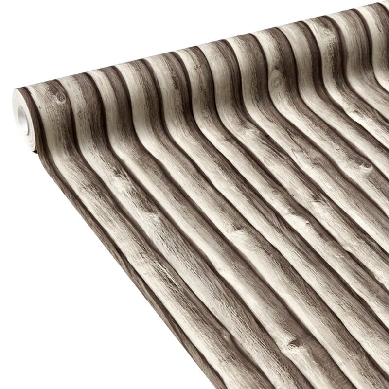 Papier peint intissé HONFLEUR coloris ton bois