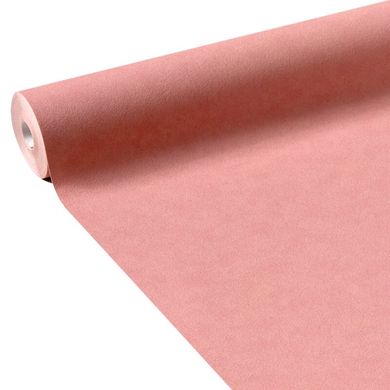 Papier peint intissé AKOYA coloris corail poudré