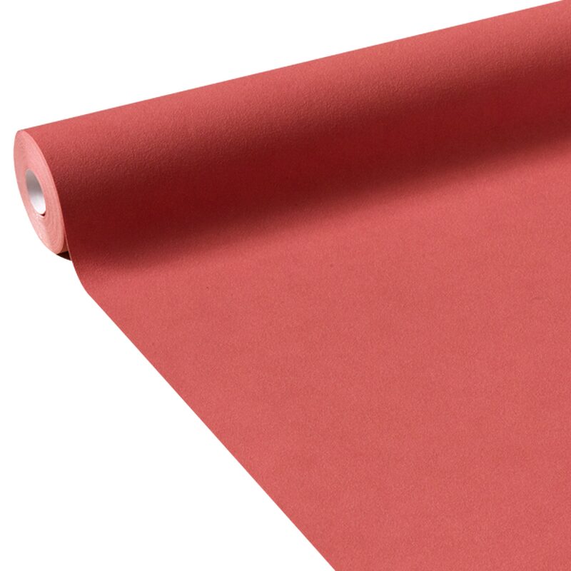 Papier peint intissé AKOYA coloris corail intense