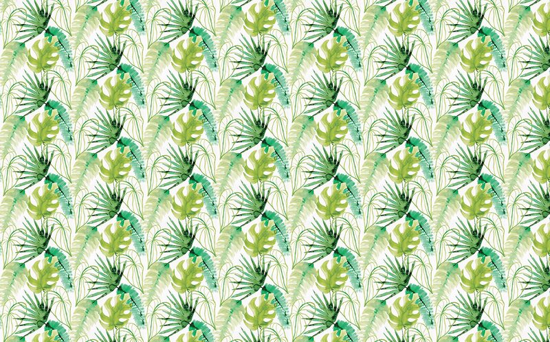 Papier peint intissé JUNGLE FEVER coloris blanc