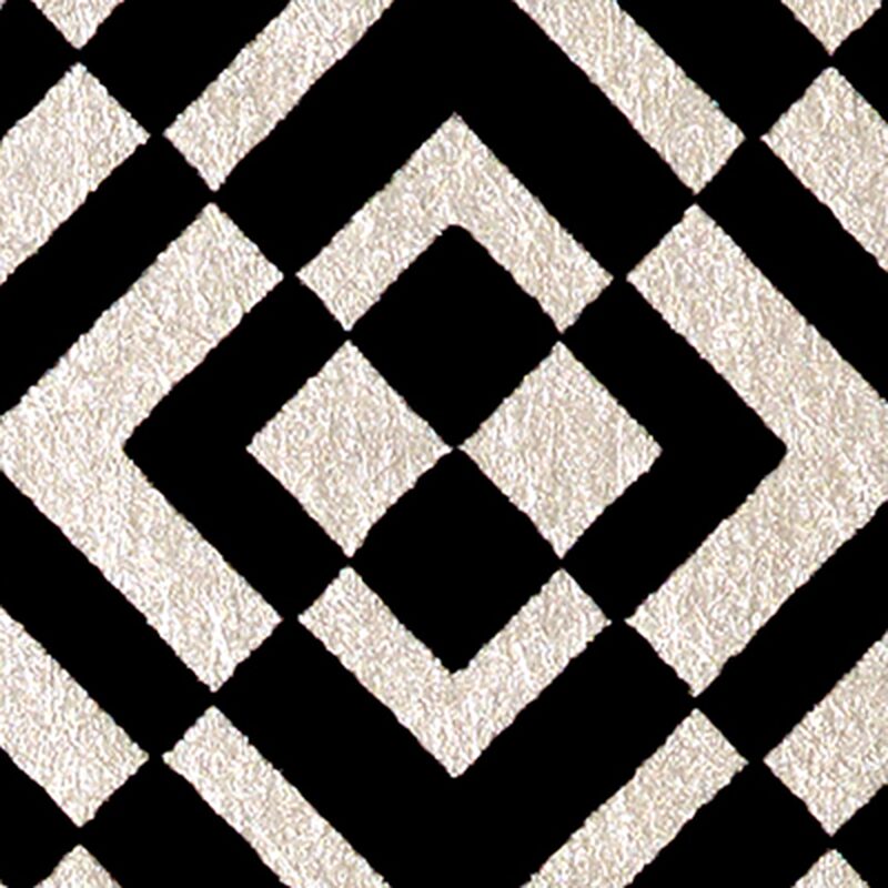 Papier peint intissé floqué THE HYPNOTIST coloris or