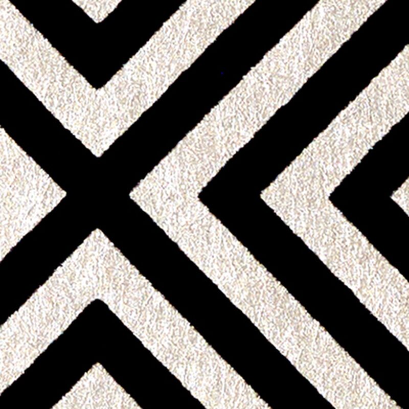 Papier peint intissé floqué THE HYPNOTIST coloris or