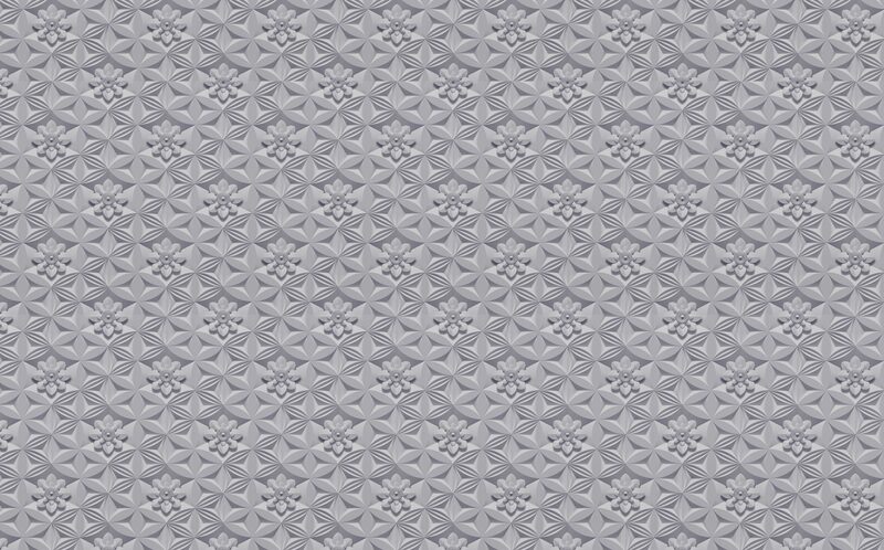Papier peint intissé WALL FLOWER coloris gris perle