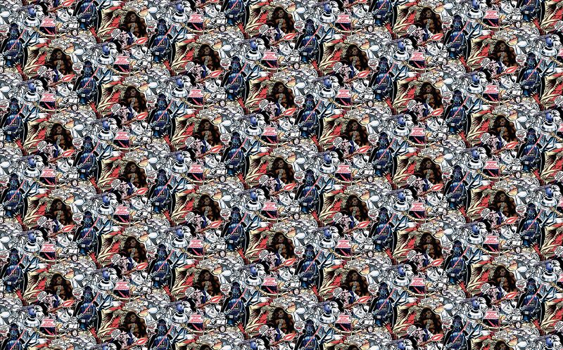 Papier peint STAR WARS coloris noir