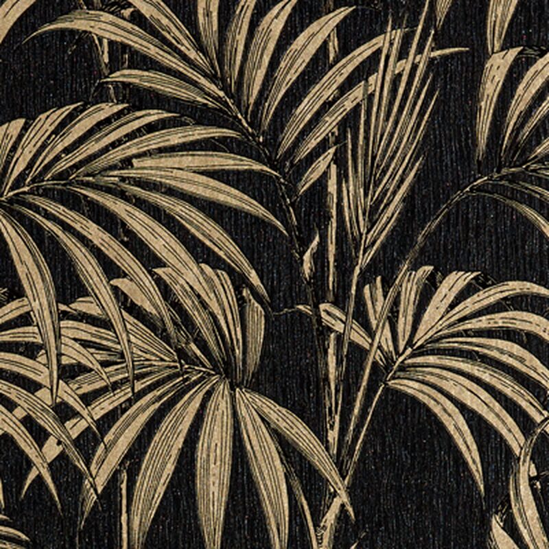 Papier peint intissé HONOLULU coloris noir